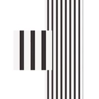 Akustický panel Universal Line Biela na čiernom filci 2600 x 400 x 21 mm