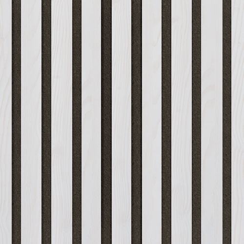 Akustický panel Design line Folie Borovica bielená na sivom filci 400 x 400 x 21 mm