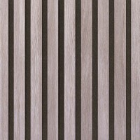 Akustický panel Design line Folie Dub ryflovaný na čiernom filci 2600 x 400 x 21 mm