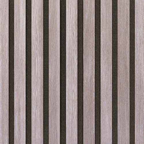 Akustický panel Design line Folie Dub ryflovaný na černém filcu 2600 x 400 x 21 mm