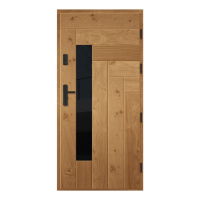 Vonkajšie vchodové drevené dvere Doskové ESC-1