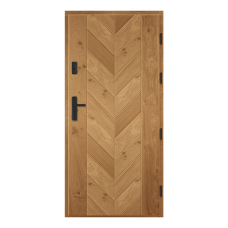 Venkovní vchodové dřevěné dveře Deskové ESC-3