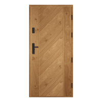 Vonkajšie vchodové drevené dvere Doskové ESC-4