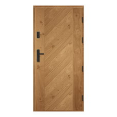 Venkovní vchodové dřevěné dveře Deskové ESC-4