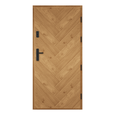 Venkovní vchodové dřevěné dveře Deskové ESC-5
