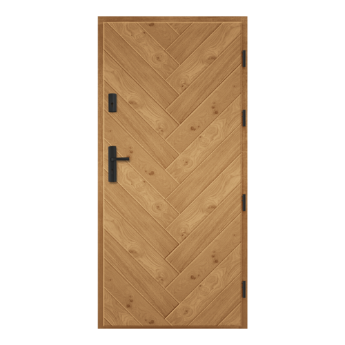 Vonkajšie vchodové drevené dvere Doskové ESC-5