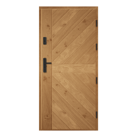 Vonkajšie vchodové drevené dvere Doskové ESC-6