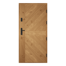 Venkovní vchodové dřevěné dveře Deskové ESC-6