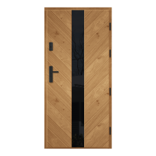 Venkovní vchodové dřevěné dveře Deskové ESC-7