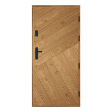 Venkovní vchodové dřevěné dveře Deskové ESC-8