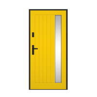 Vonkajšie vchodové drevené dvere Doskové FAV-10