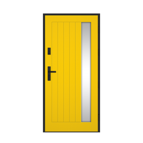 Vonkajšie vchodové drevené dvere Doskové FAV-10