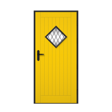 Venkovní vchodové dřevěné dveře Deskové FAV-14