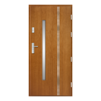 Venkovní vchodové dřevěné dveře Deskové FAV-17