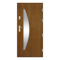 Venkovní vchodové dřevěné dveře Deskové FAV-34