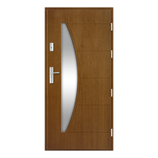 Venkovní vchodové dřevěné dveře Deskové FAV-34