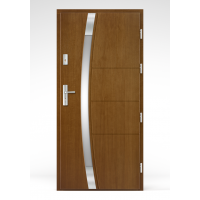 Venkovní vchodové dřevěné dveře Deskové FAV-35