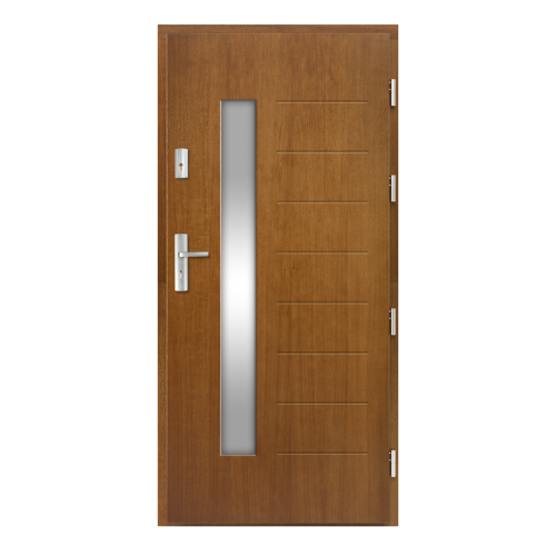 Venkovní vchodové dřevěné dveře Deskové FAV-44