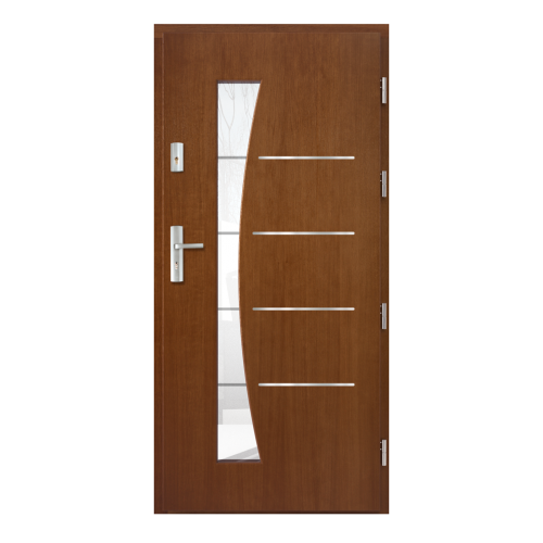 Vonkajšie vchodové drevené dvere Doskové FAV-12