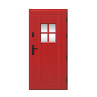 Vonkajšie vchodové drevené dvere Doskové FAV-09