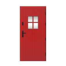 Venkovní vchodové dřevěné dveře Deskové FAV-09