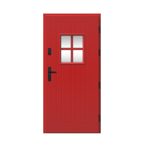 Vonkajšie vchodové drevené dvere Doskové FAV-09