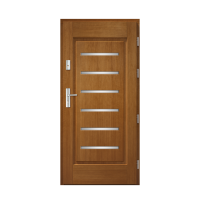 Venkovní vchodové dřevěné dveře Deskové Stol-17