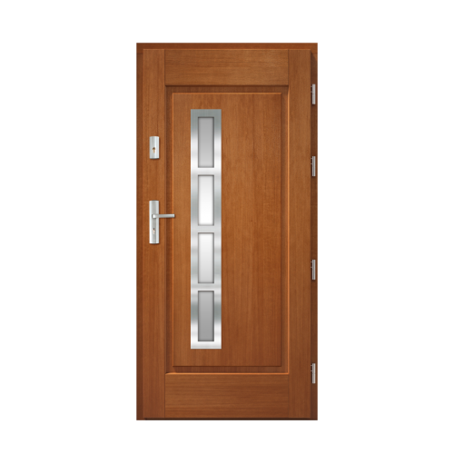 Venkovní vchodové dřevěné dveře Deskové Stol-36