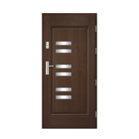 Venkovní vchodové dřevěné dveře Deskové Stol-43