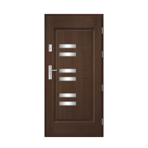 Venkovní vchodové dřevěné dveře Deskové Stol-43