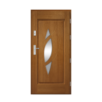 Venkovní vchodové dřevěné dveře Deskové Stol-45