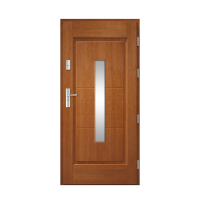 Venkovní vchodové dřevěné dveře Deskové Stol-52