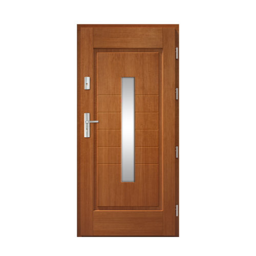 Venkovní vchodové dřevěné dveře Deskové Stol-52