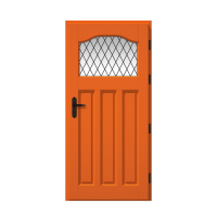 Vonkajšie vchodové drevené dvere Masívne Agnes