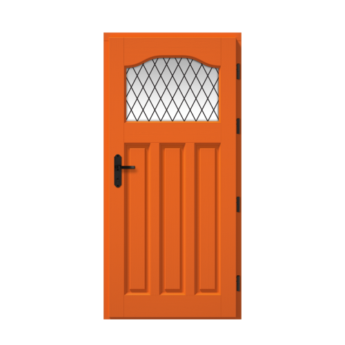 Vonkajšie vchodové drevené dvere Masívne Agnes