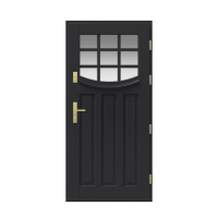 Vonkajšie vchodové drevené dvere Masívne Clarence