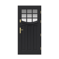 Venkovní vchodové dřevěné dveře Masivní Clarence