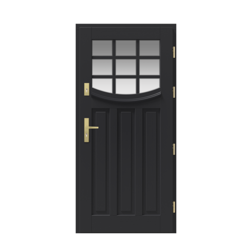 Venkovní vchodové dřevěné dveře Masivní Clarence