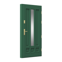 Vonkajšie vchodové drevené dvere Masívne Leon