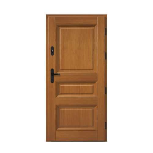 Venkovní vchodové dřevěné dveře Masivní Luna