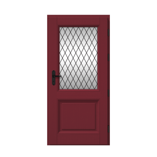 Vonkajšie vchodové drevené dvere Masívne Rosa