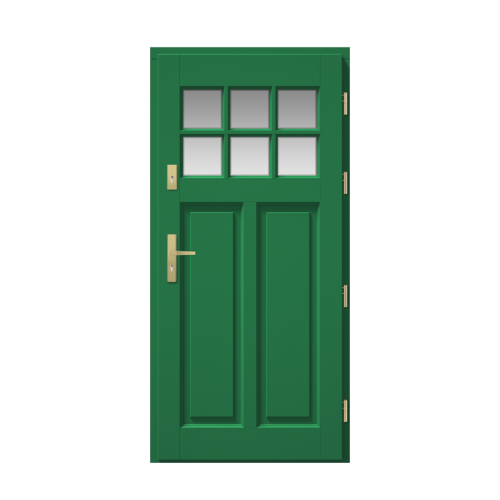 Vonkajšie vchodové drevené dvere Masívne Vesper