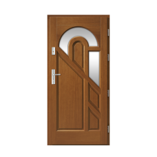 Venkovní vchodové dřevěné dveře Masivní Cuba