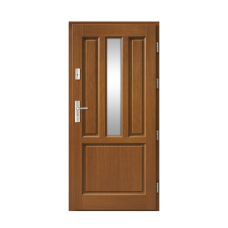 Venkovní vchodové dřevěné dveře Masivní Marius