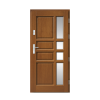 Venkovní vchodové dřevěné dveře Masivní Patrik