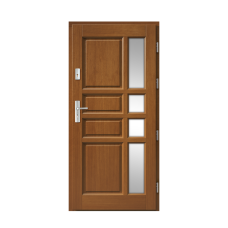 Venkovní vchodové dřevěné dveře Masivní Patrik