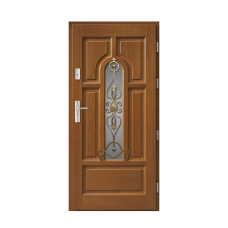 Venkovní vchodové dřevěné dveře Masivní Podkova 3