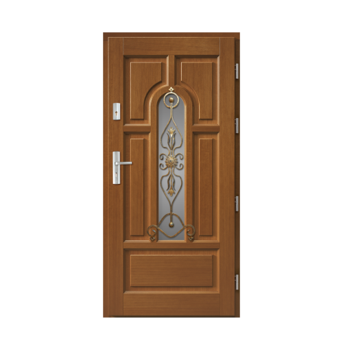 Venkovní vchodové dřevěné dveře Masivní Podkova 3
