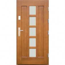 Vonkajšie vchodové drevené dvere Masívne D-14