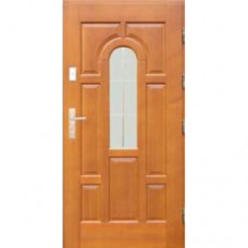 Vonkajšie vchodové drevené dvere Masívne D-19
